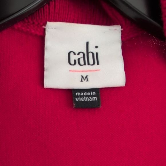 CAbi Cavalier Cardigan #4284 NWT New With Tags Firebrick Red Knit Open Front M - Picture 2 of 4